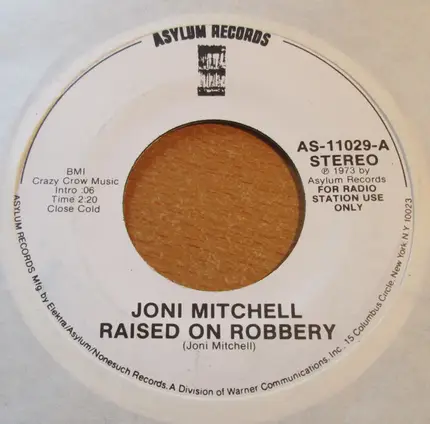 Joni Mitchell - Raised On Robbery