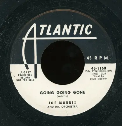 Joe Morris Orchestra - Sinner Woman / Going Going Gone