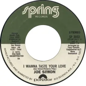 Joe Simon - I Wanna Taste Your Love