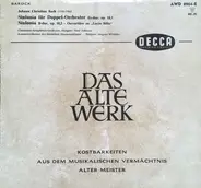 Johann Christian Bach - Sinfonia Für Doppel-Orchester Op. 18,1 / Sinfonia Op. 18,2 (Ouvertüre zu "Lucio Silla")