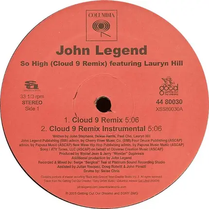 John Legend - So High