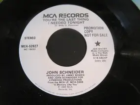 John Schneider - You're The Last Thing I Needed Tonight