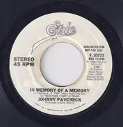 Johnny Paycheck - In Memory Of A Memory