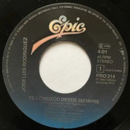 José Luis Rodríguez - Te Conozco Desde Siempre