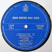 LP - Juan Pardo - Juan Mucho Más Juan