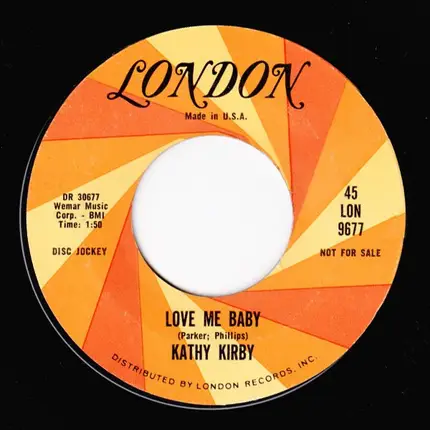 Kathy Kirby - You're The One / Love Me Baby