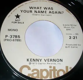 Kenny Vernon - What Was Your Name Again?