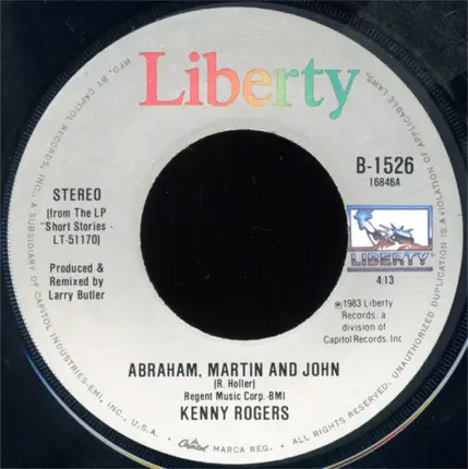 Kenny Rogers - Goodbye Marie / Abraham, Martin And John