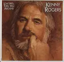 LP - Kenny Rogers - Love Will Turn You Around - Los Angeles Pressing, embossed cover