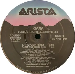 Kiara - You're Right About That
