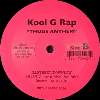 Kool G Rap - Can't Stop The Shine / Thugs Anthem