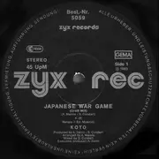 12inch Vinyl Single - Koto - Japanese War Game