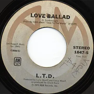 L.T.D. - Love Ballad / Let The Music Keep Playing