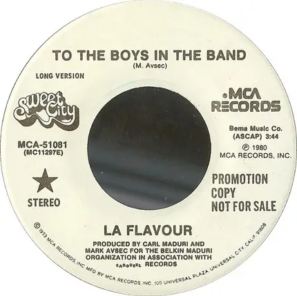 La Flavour - To The Boys In The Band