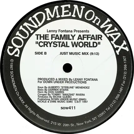 Lenny Fontana Presents The Family Affair - Crystal World