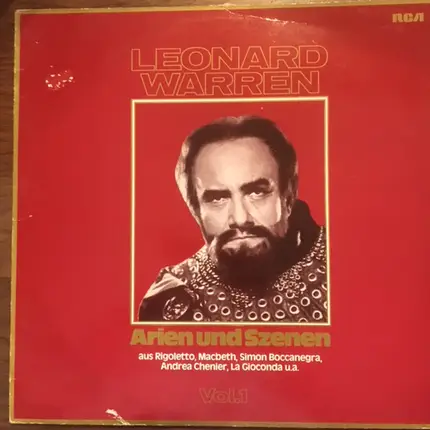 Leonard Warren - Arien und Szenen aus Rigoletto, Macbeth, Simon Boccanegra, Andrea Chenier, La Gioconda u.a. Vol. 1