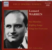 Leonard Warren - Sea Shanties / Kipling Songs / Songs for Everyone