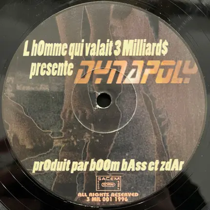 L'H0mme Qui Valait 3 MilliardS - Foxy Lady / Dynapoly