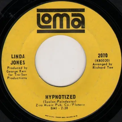 Linda Jones - Hypnotized / I Can't Stop Lovin' My Baby