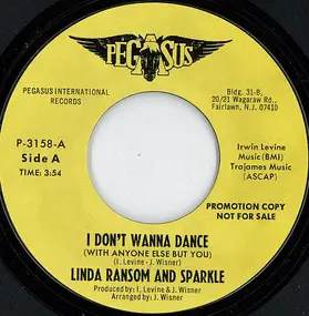 Linda Ransom - I Don't Wanna Dance (With Anyone But You)