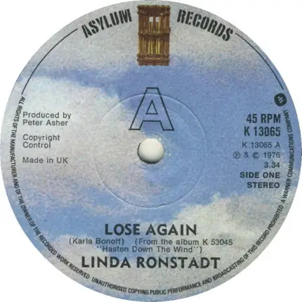 Linda Ronstadt - Lose Again