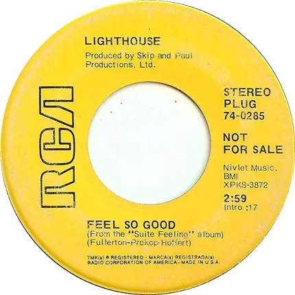 Lighthouse - Feel So Good