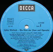 LP - Ljuba Welitsch - Die Diva Der Oper Und Der Operette: Ljuba Welitsch