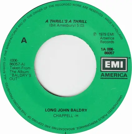 Long John Baldry - A Thrill's A Thrill