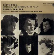 LP - Ludwig van Beethoven / The New York Philharmonic Orchestra , Bruno Walter - Symphony No. 9 In D Minor, Op. 125 ('Choral')