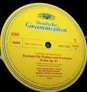 Ludwig van Beethoven , David Oistrach , The Stockholm Festival Orchestra , Sixten Ehrling - Violinkonzert D-Dur op. 61