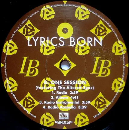 Lyrics Born - Hello / One Session