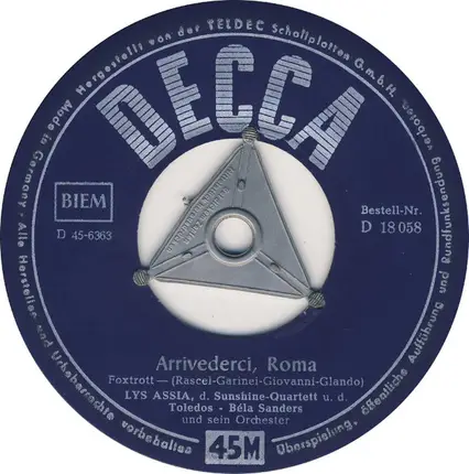 Lys Assia - Arrivederci, Roma