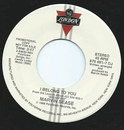 Marvin Sease - I Belong To You