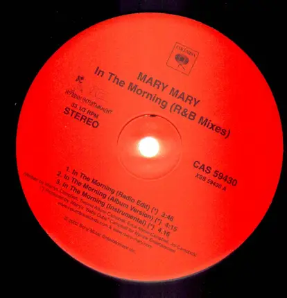 Mary Mary - In The Morning (R&B Mixes)