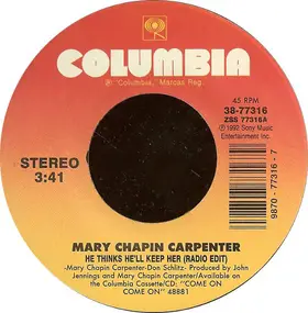 Mary Chapin Carpenter - He Thinks He'll Keep Her