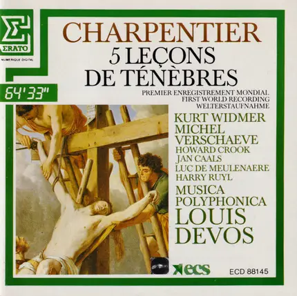 Marc Antoine Charpentier , Musica Polyphonica , Louis Devos - 5 Leçons De Ténèbres