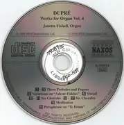 CD - Dupré / Janette Fishell - Works For Organ Vol. 4