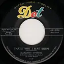 7inch Vinyl Single - Margaret Whiting - That's Why I Was Born