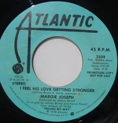 Margie Joseph - I Feel His Love Getting Stronger