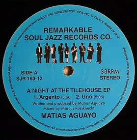 Matias Aguayo - A Night At The Tilehouse EP