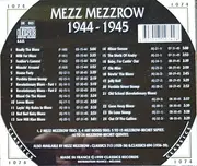 CD - Mezz Mezzrow - 1944-1945