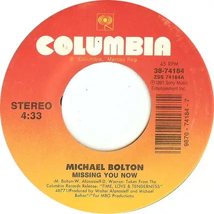 Michael Bolton - Missing You Now