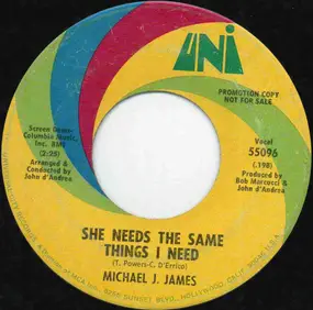 Michael J. James - She Needs The Same Thing I Need