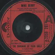 7'' - Mike Berry - The Sunshine Of Your Smile - Red Injection Moulded Labels