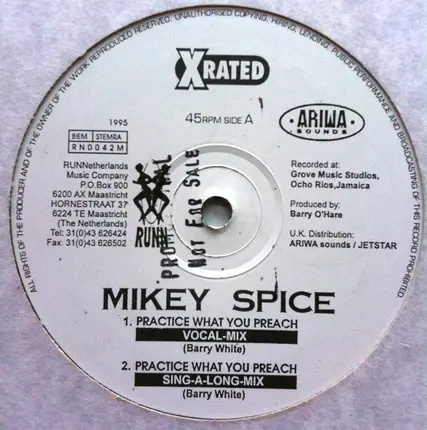 Mikey Spice - PRACTICE WHAT YOU PREACH