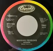 Missing Persons - Words