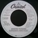 7inch Vinyl Single - Missing Persons - Surrender Your Heart