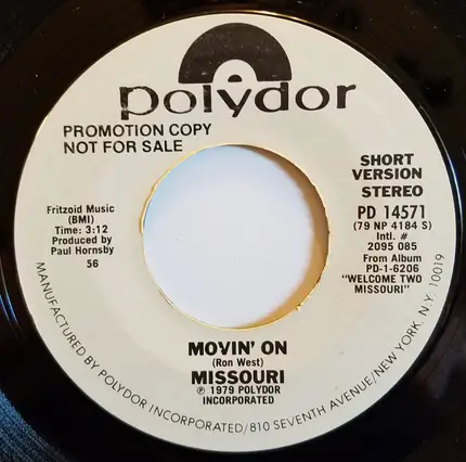 Missouri - Movin' On