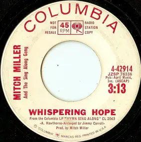 Mitch Miller - Whispering Hope / Pine Cones And Holly Berries
