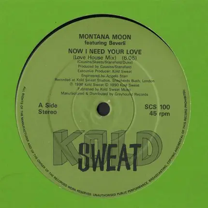 Montana Moon Ft Beverli - Now I Need Your Love